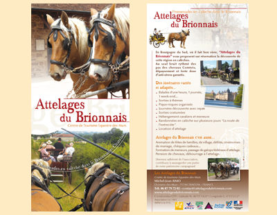 Les attelages du Brionnais - Flyer
