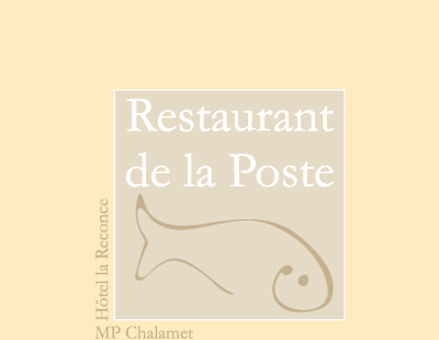 Restaurant de la Poste – Création logotype, charte graphique 