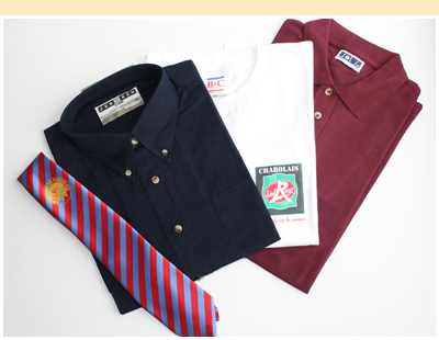 Textiles personnalisés  – Tee-Shirt personnalisés – cravate – pull…