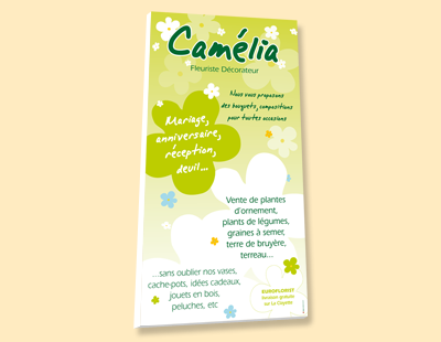 Camélia – Panneau publicitaire PVC